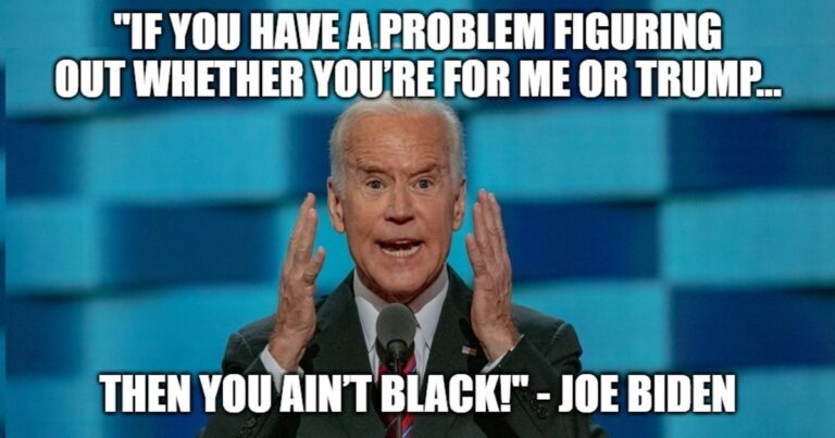 Joe Biden is a Real Racist